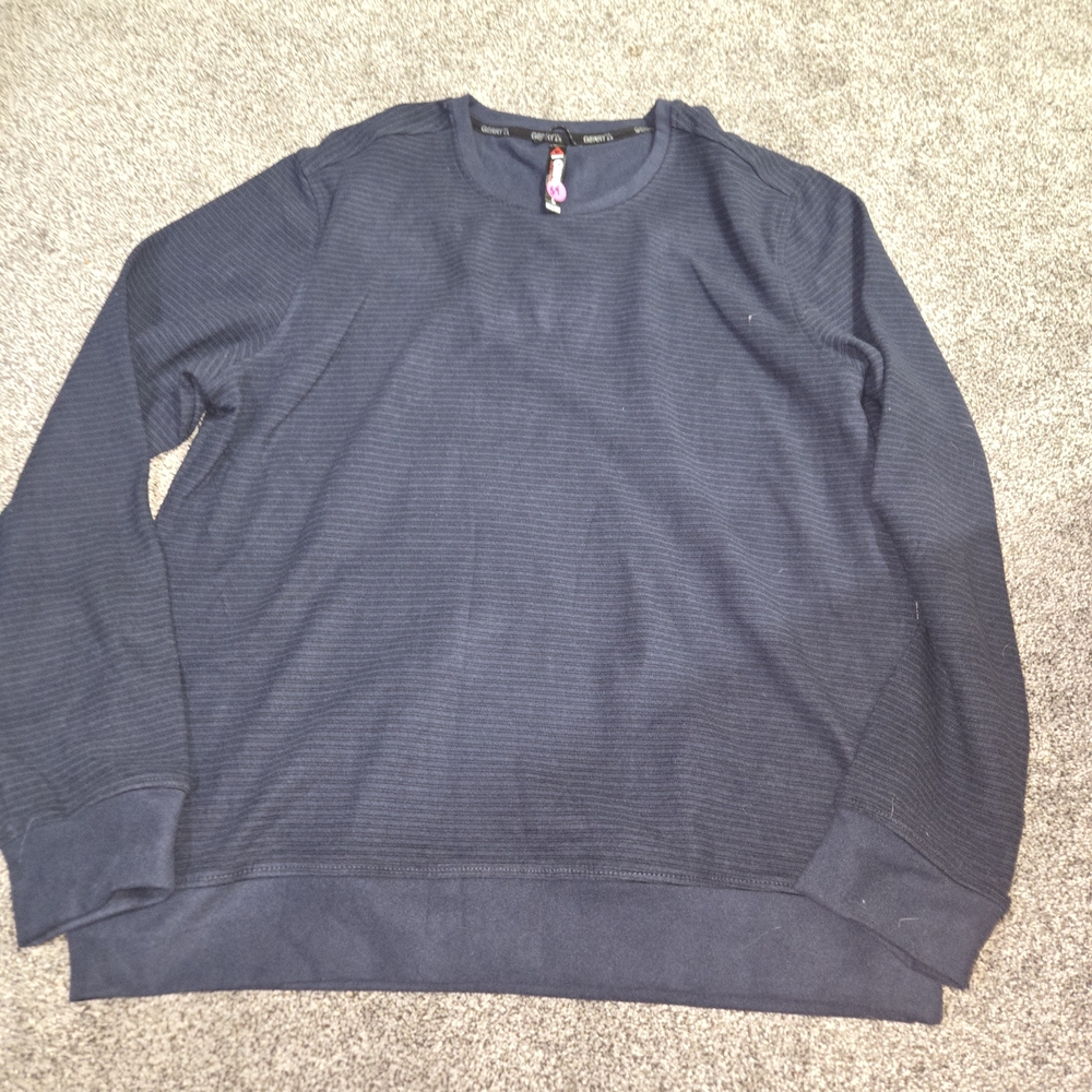 Men's Navy Blue Long Sleeve Shirt